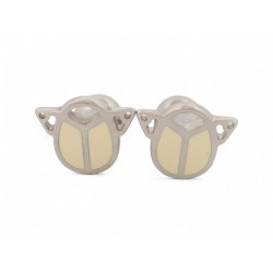 BOUTONS DE MANCHETTES CARTIER SCARABEE CRT1220581 EN ARGENT 925 CUFFLINKS 660€