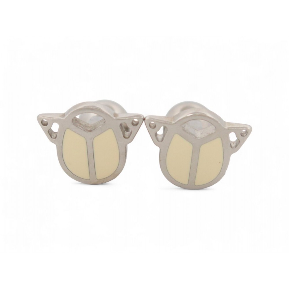 BOUTONS DE MANCHETTES CARTIER SCARABEE CRT1220581 EN ARGENT 925 CUFFLINKS 660€