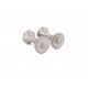 BOUTONS DE MANCHETTES CARTIER DIABOLO EN ARGENT 925 18.9GR NACRE CUFFLINKS 640€