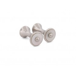 BOUTONS DE MANCHETTES CARTIER DIABOLO EN ARGENT 925 18.9GR NACRE CUFFLINKS 640€