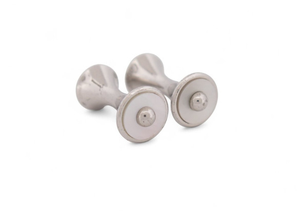 boutons de manchettes cartier diabolo en argent 925