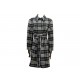 MANTEAU BURBERRY TARTAN NOIR ET BLANC M 38 LAINE CARREAUX VESTE WOOL COAT 1450€