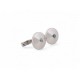 BOUTONS DE MANCHETTES CARTIER RONDS TOPAZE EN ARGENT 925 15.5GR CUFFLINKS 640€
