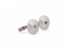 boutons de manchettes cartier ronds topaze en argent