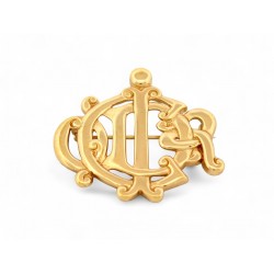 BROCHE CHRISTIAN DIOR LETTRES CD EN METAL DORE GOLDEN LETTERS BROOCH PINS 420€