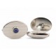 BOUTONS DE MANCHETTE CARTIER T1220891 OVALE CABOCHON ARGENT 925 CUFFLINKS 810€