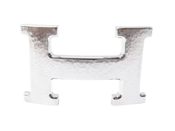 boucle de ceinture hermes h martele en acier