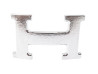 boucle de ceinture hermes h martele en acier