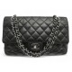 SAC A MAIN CHANEL 11.12 TIMELESS CLASSIQUE MEDIUM EN CUIR CAVIAR NOIR BAG 10300€