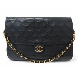 VINTAGE SAC A MAIN CHANEL TIMELESS SIMPLE RABAT EN CUIR MATELASSE HAND BAG 7250€