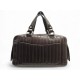 SAC A MAIN CHANEL BOWLING MADEMOISELLE CUIR MARRON LIGNE VERTICALE PURSE 6000€
