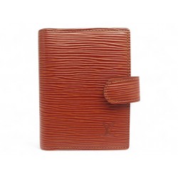 NEUF COUVERTURE PORTE AGENDA LOUIS VUITTON MINI EN CUIR EPI PORTE CARTES 350€