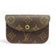 NEUF PORTE CARTES POCHETTE POUR CEINTURE LOUIS VUITTON M6933U EN TOILE MONOGRAM
