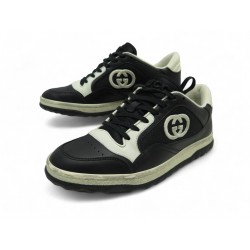 NEUF CHAUSSURES GUCCI MAC80 BLACK WHITE 756815 38 IT 39 FR BASKETS SNEAKERS 790€