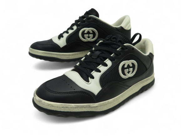  chaussures gucci mac80 black white 756815 38 it