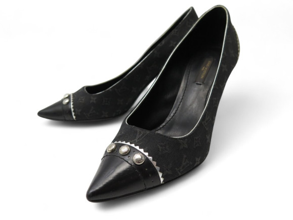 chaussures louis vuitton raquel 37 toile mini monogram