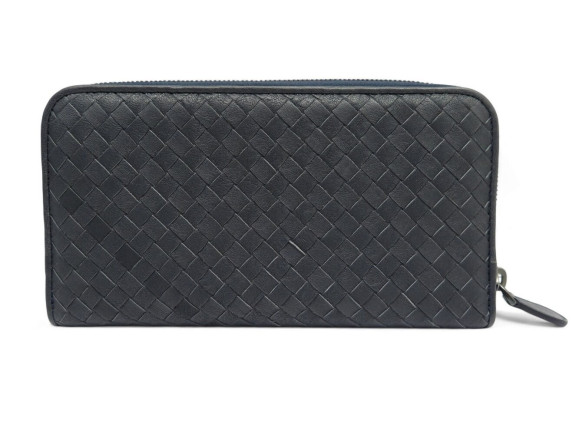 portefeuille bottega veneta zippe cuir nappa