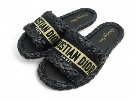 chaussures christion dior dway 36 raphia tresse