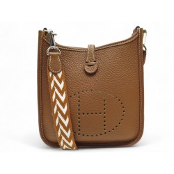 NEUF SAC A MAIN HERMES EVELYNE AMAZONE 16 CUIR CLEMENCE GOLD SANGLE ZIG ZAG BAG