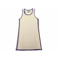 ROBE CHANEL COCO SPORT P35233K02024 LOGO CC ET BANDES 38 M CACHEMIRE DRESS 3900€