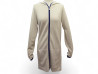 gilet long chanel zip capuche bandes sport