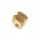 BAGUE CHLOE MADDIE T54 CHEVALIERE EN PLAQUE OR 14.1GR GOLD PLATED RING 295€