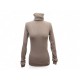 PULL CHANEL COL ROULE P21705V01363 36 S CACHEMIRE TAUPE LOGO CC TURTLENECK 2500€