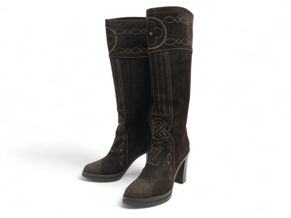 chaussures louis vuitton beth high boots 39.5