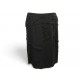 NEUF JUPE CHANEL PLISSEE PLAQUE LOGO CC 44 L SOIE NOIR BLACK PLEATED SKIRT 3500€