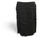 jupe chanel plissee plaque logo cc 44 l soie noir