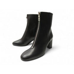 NEUF CHAUSSURES HERMES BOTTINES 40 NEW YORK 70 ANKLE EN CUIR NOIR BOOTS 1300€