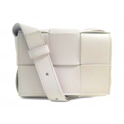 SAC A MAIN BOTTEGA VENETA CASSETTE MINI 666688 CUIR INTRECCO LAVANDE BAG 1100€