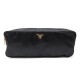 POCHETTE PRADA TROUSSE A MAQUILLAGE 30 CM EN SATIN NOIR BLACK MAKEUP KIT 250€