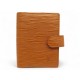 NEUF COUVERTURE PORTE AGENDA LOUIS VUITTON MINI CUIR EPI GOLD PORTE CARTES 350€