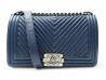 sac a main chanel boy medium 25 cm en cuir chevron