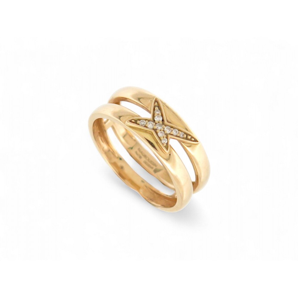 BAGUE MAUBOUSSIN ETOILEMENT DIVINE RI0985YGDI T53 EN OR JAUNE 18K DIAMANT 1810€