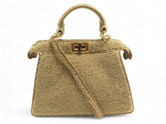 sac a main fendi peekaboo 8bn327 shearling