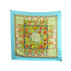 FOULARD HERMES LES JARDINS D'ANDALOUSIE HONORE CARRE 90 EN SOIE SILK SCARF 530€