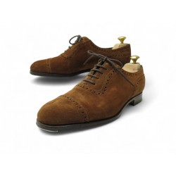CHAUSSURES EDWARD GREEN 202 DAIM VELOURS 7.5E 41.5 RICHELIEU EMBAUCHOIRS 1400€