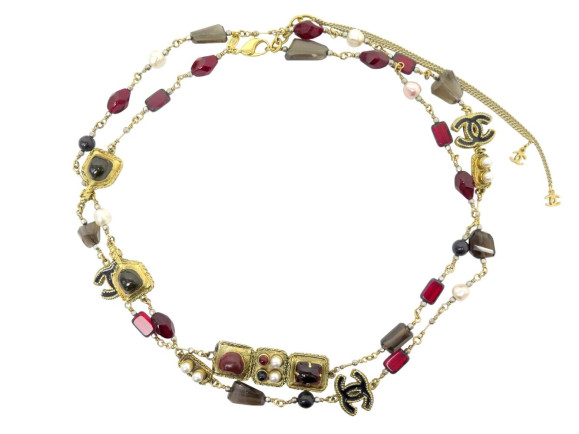 collier chanel sautoir logo cc email perles style