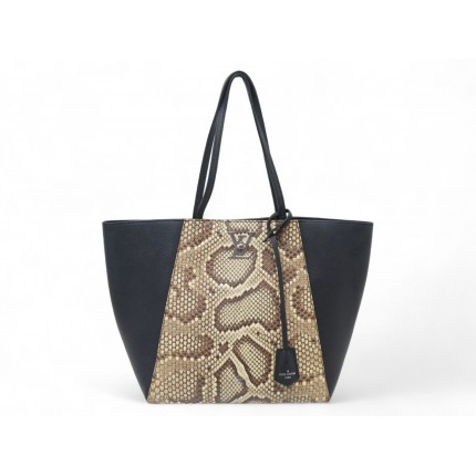 NEUF SAC A MAIN LOUIS VUITTON LOCKME CABAS N92917 CUIR ET PYTON TOTE BAG 3800€