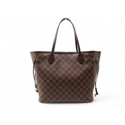 NEUF SAC A MAIN LOUIS VUITTON NEVERFULL MM N40599 TOILE DAMIER EBENE BAG 1550€