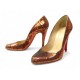 CHAUSSURES CHRISTIAN LOUBOUTIN PIGALLE A SEQUINS BRONZE 40.5 HEELS SHOES 575€