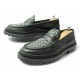 CHAUSSURES CHRISTIAN DIOR MOCASSINS GRANVILLE 44 TOILE OBLIQUE CUIR LOAFERS 920€
