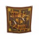 VINTAGE FOULARD HERMES HARNAIS DE COUR 1ERE EDITION 1977 CARRE 90 SCARF 530€