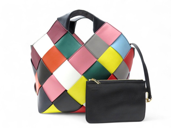  sac a main loewe panier woven cuir tresse