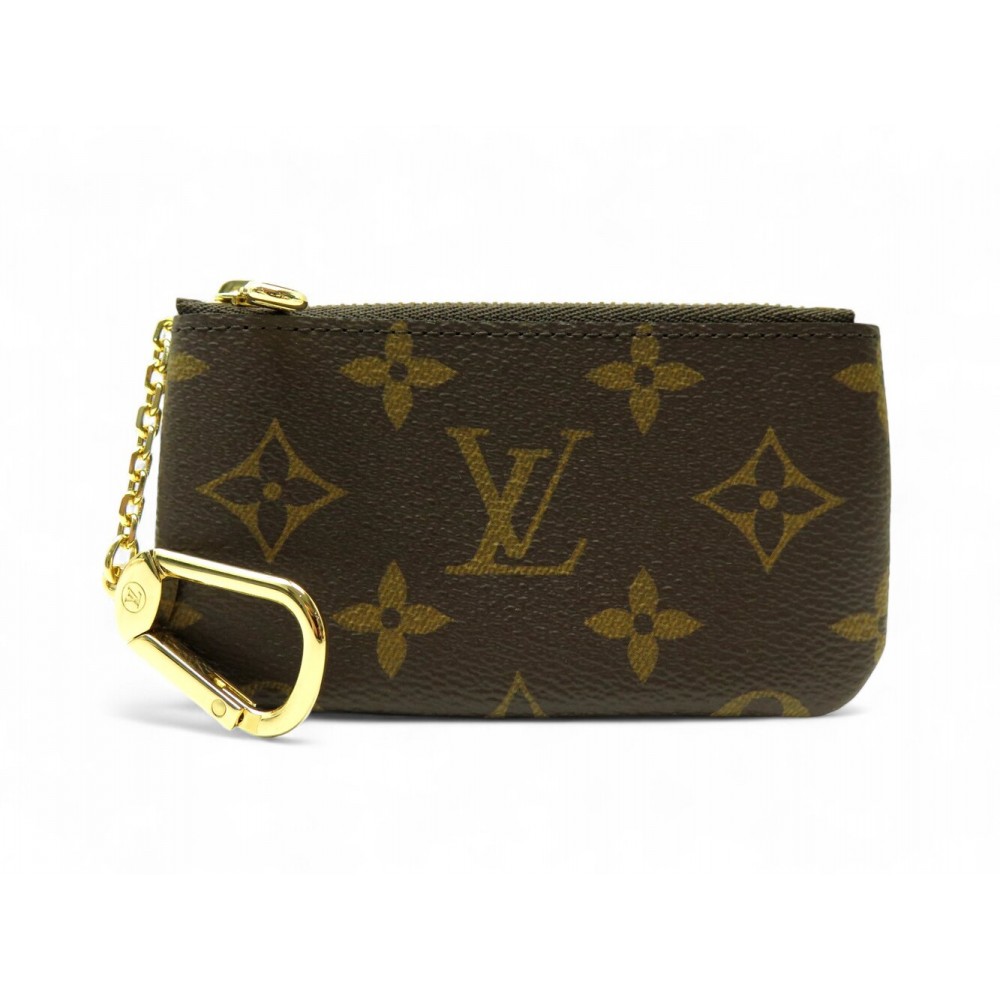 NEUF POCHETTE PORTE CLES LOUIS VUITTON M62650 EN TOILE MONOGRAM MONNAIE 275€