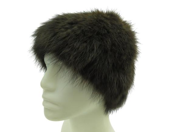 bonnet fendi en fourrure de renard marron fox fur