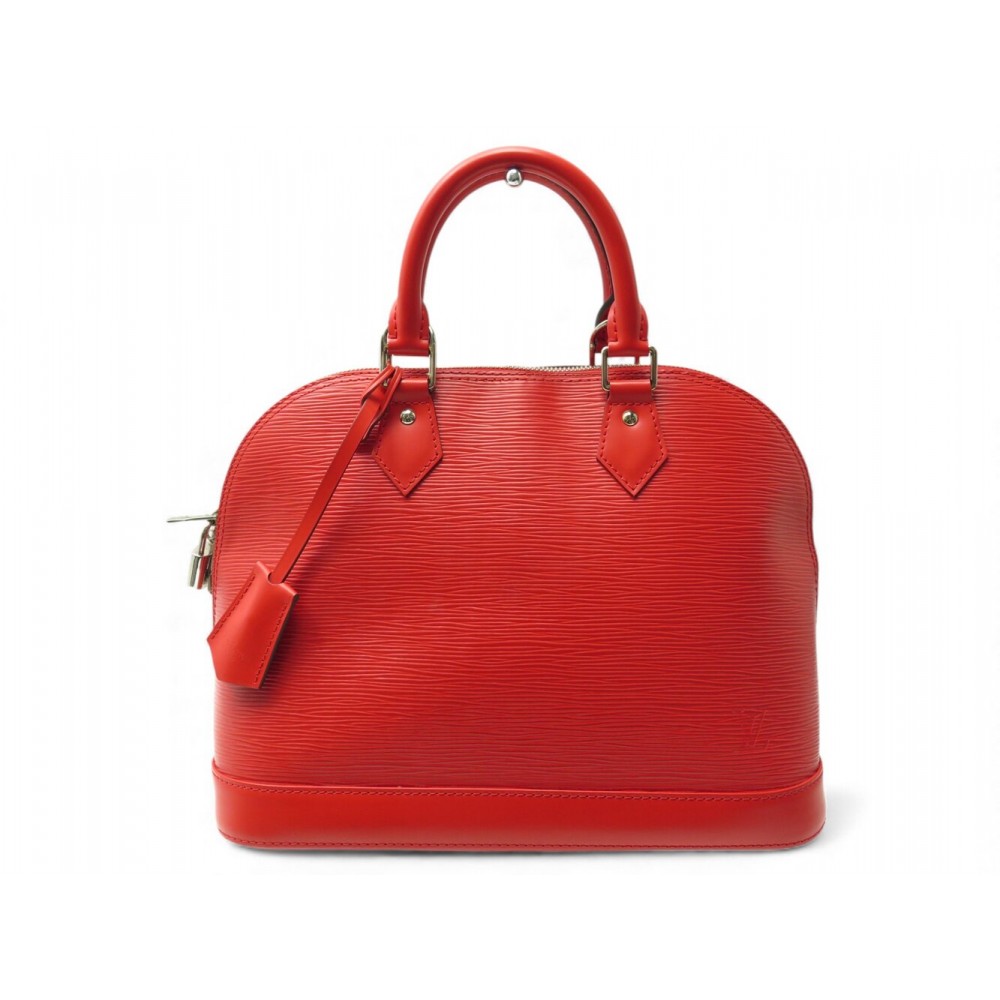 SAC A MAIN LOUIS VUITTON ALMA PM EN CUIR EPI ROUGE M41154 HAND BAG PURSE 2150€