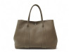 sac a main hermes garden party 36 cuir etoupe et toile